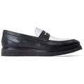 Base London Sid Leather Men's Black/White Loafers