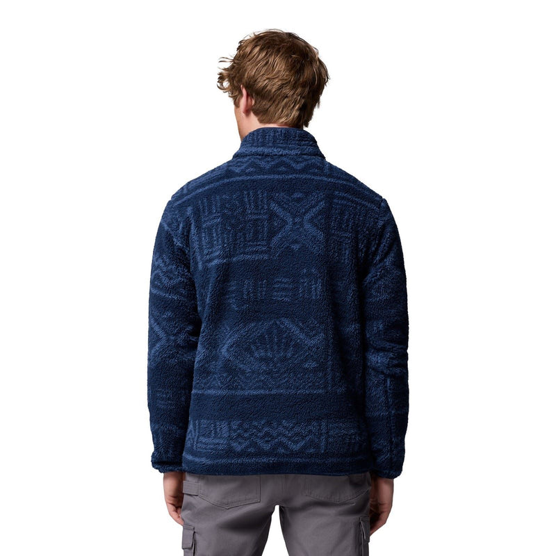 Columbia Rugged Ridge High Pile Half Zip Men's Blue Zip Neck Pullovers