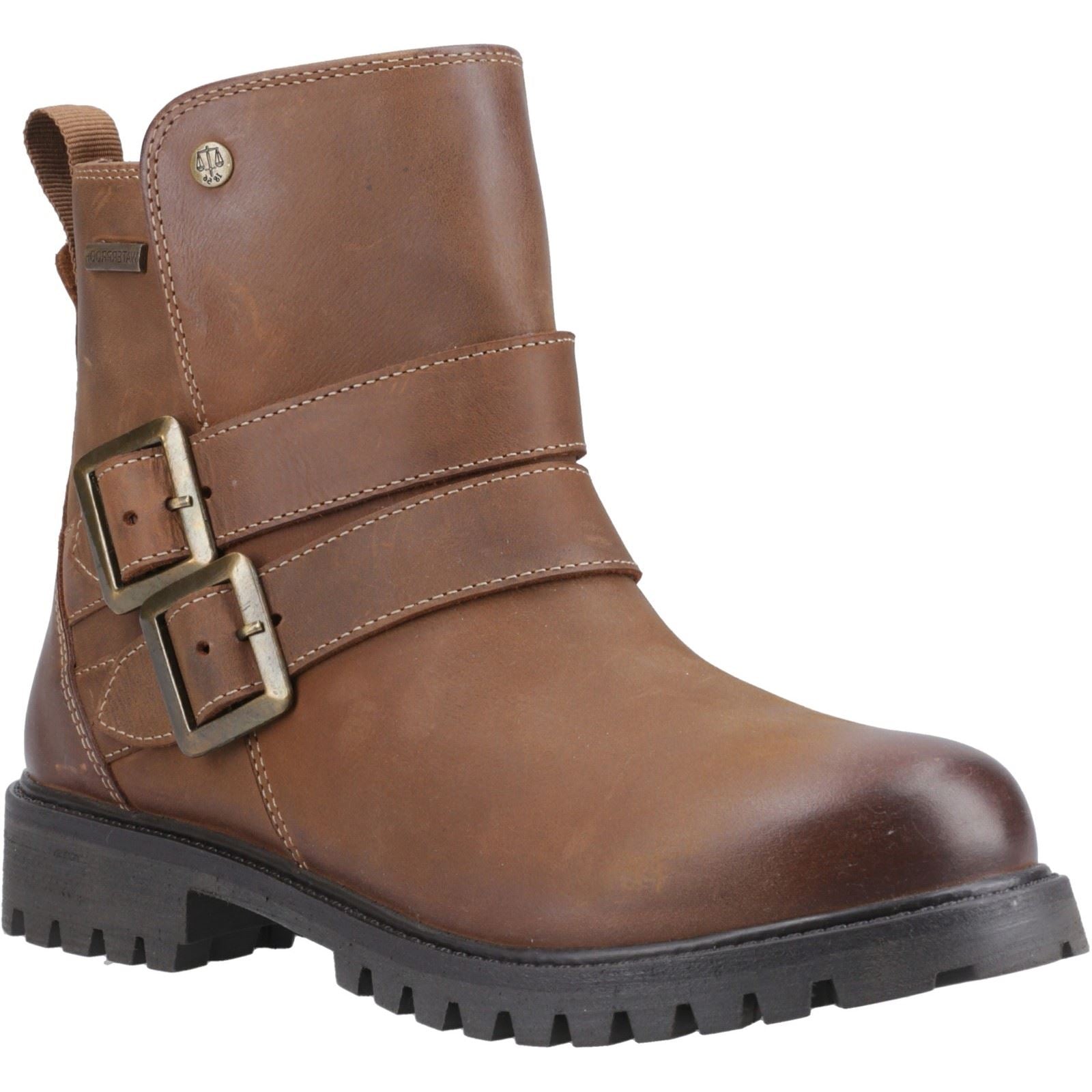 Hunter Ness Leather Women's Dark Tan Boots