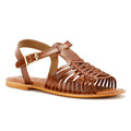 Tower London Hurache Leather Women's Tan Sandals