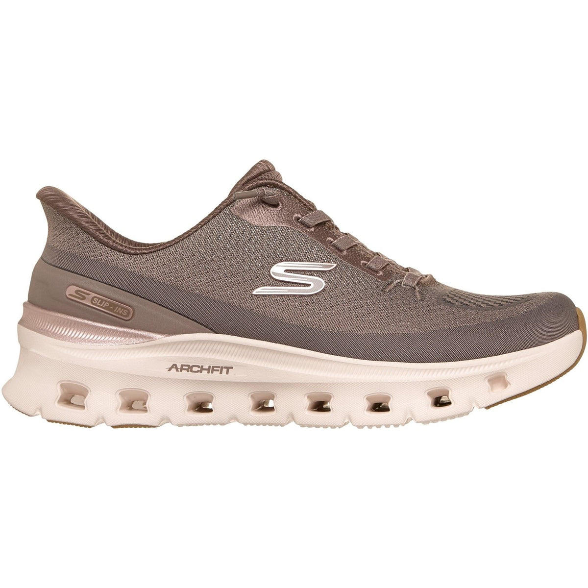 Skechers Arch Fit Glide-Step Pro Golden Pace Textile Women's Brown/Gold Trainers