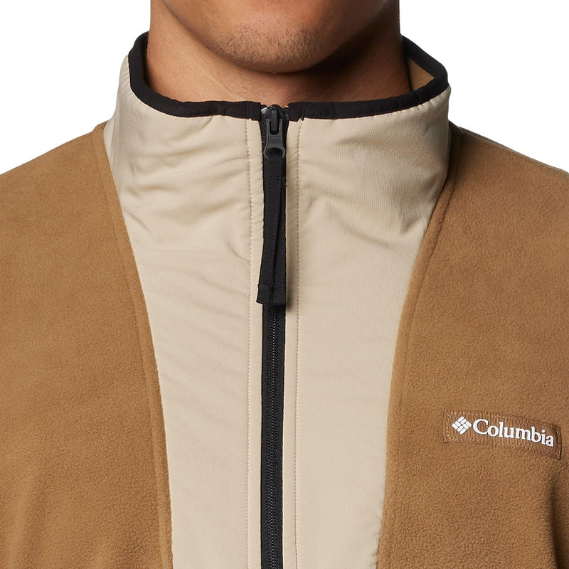 Columbia Sequoia Grove Half Zip Fleece Polyester Men's Brown Zip Neck Pullovers