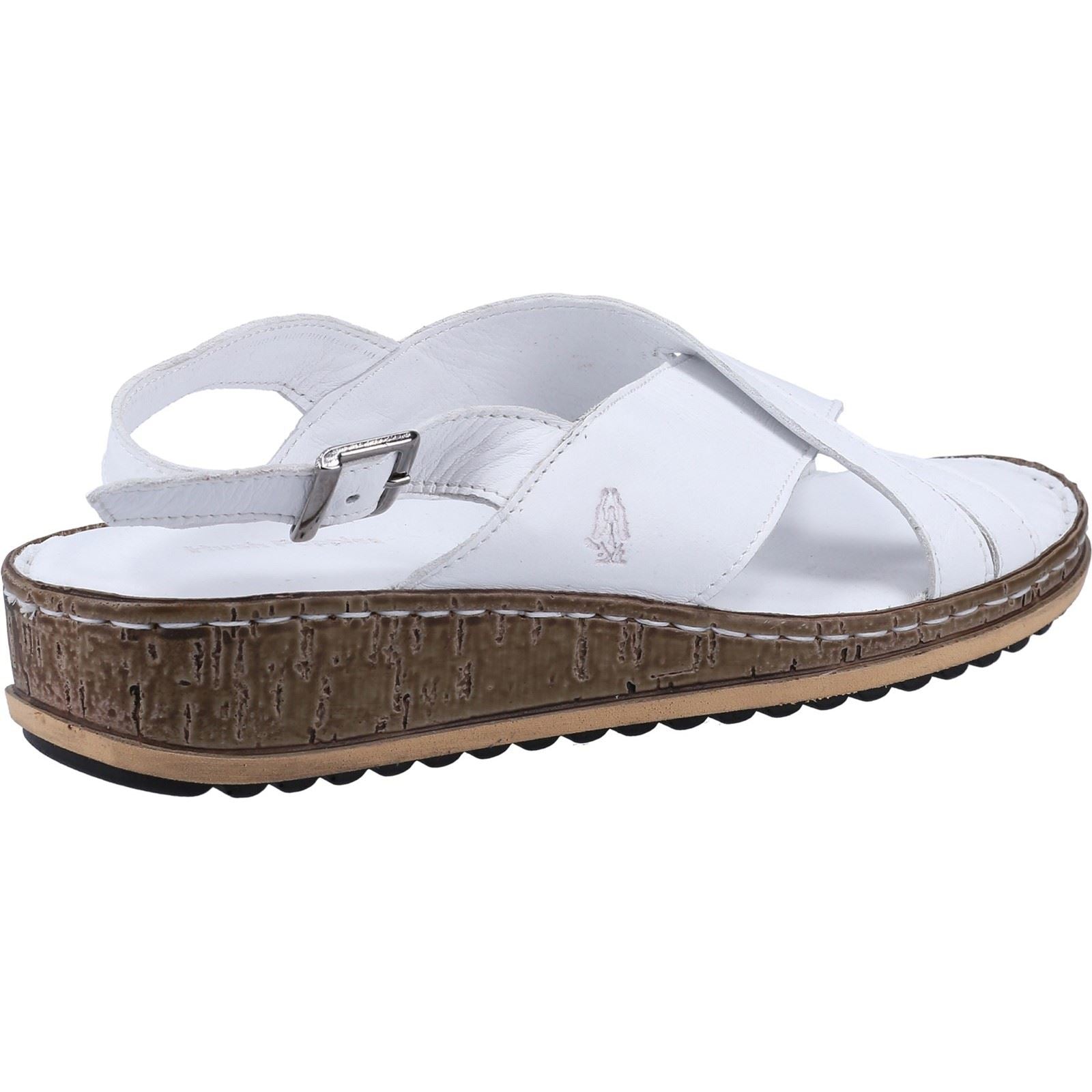 Hush Puppies Elena Leather Women's White Wedges