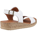 Hush Puppies Ebony Woven Leather Women's White Sandals