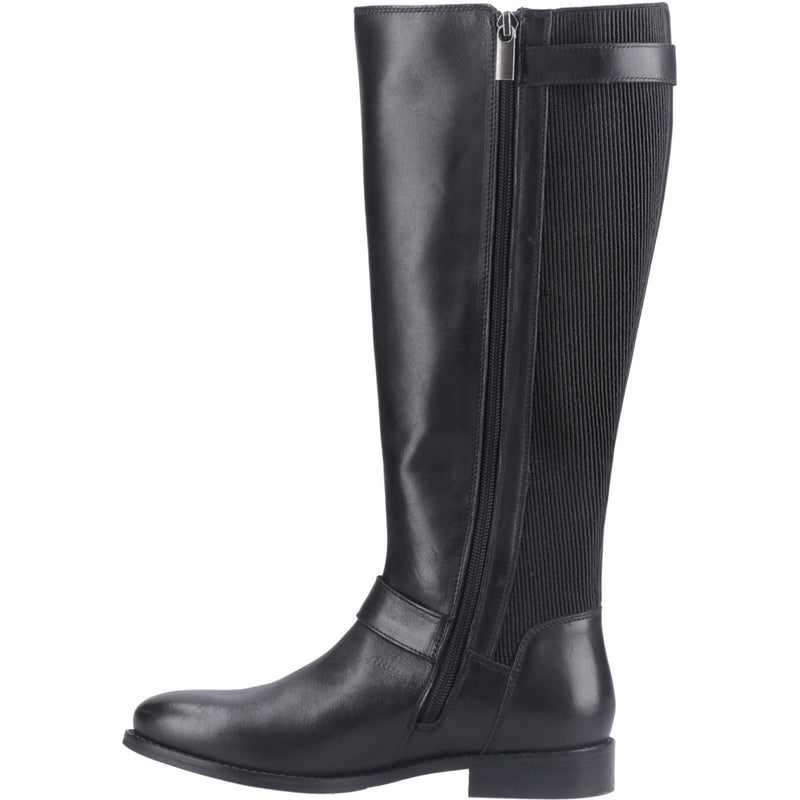 Hush Puppies Daphne Leather Women's Black Boots