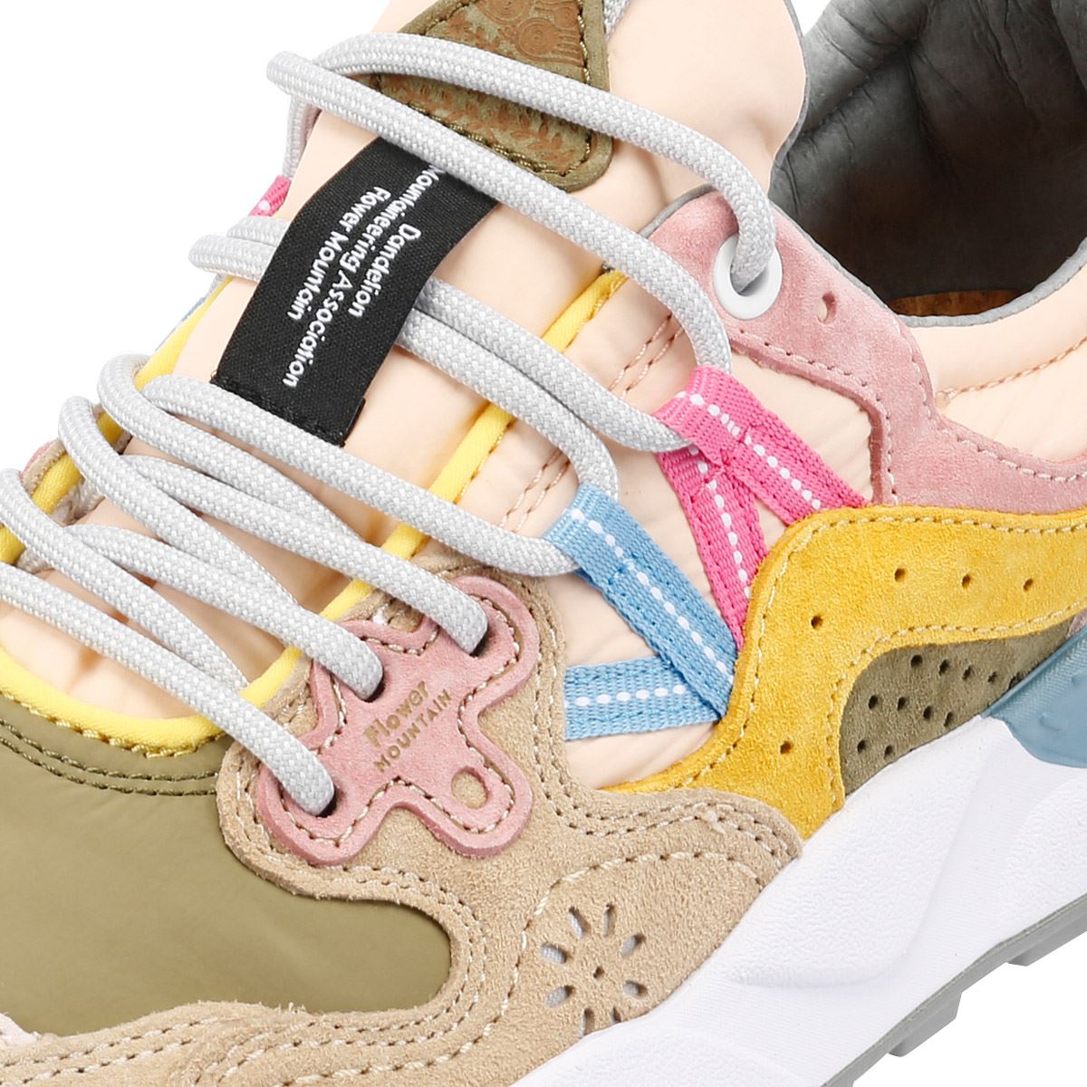 Flower Mountain Yamano 3 Women's Khaki/Pink Trainers
