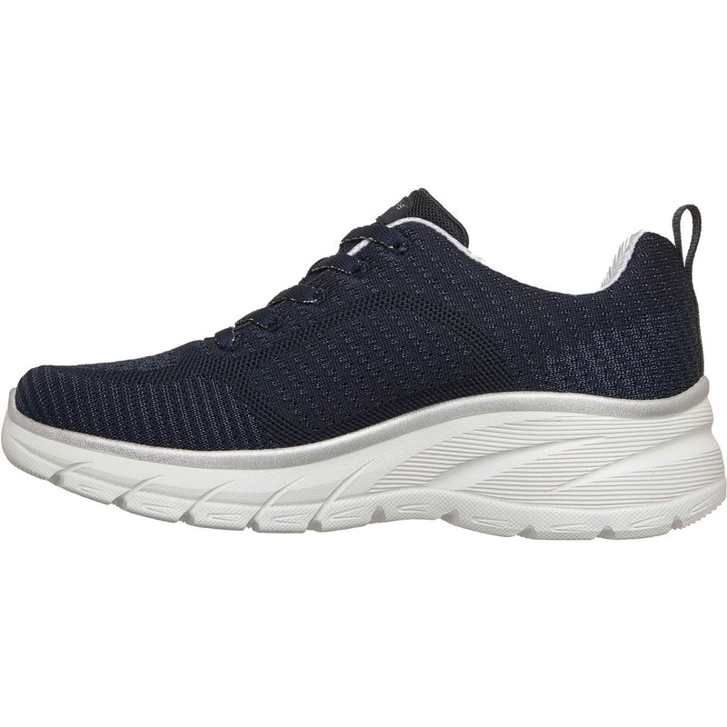 Skechers Fashion Fit 2.0 Polyester Women's Navy/Silver Trainers