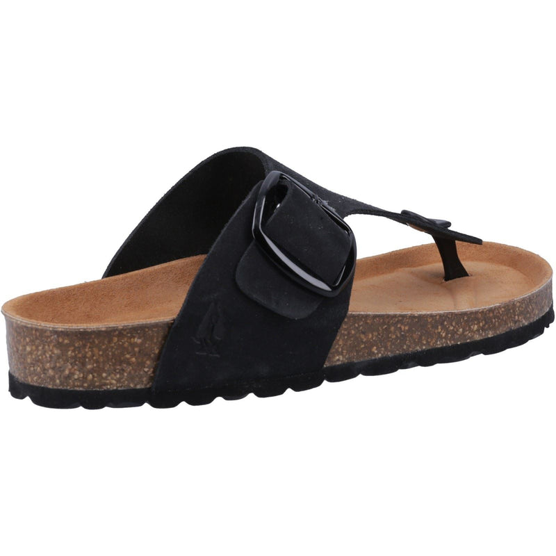 Hush Puppies Billie Suede Women's Black Sandals