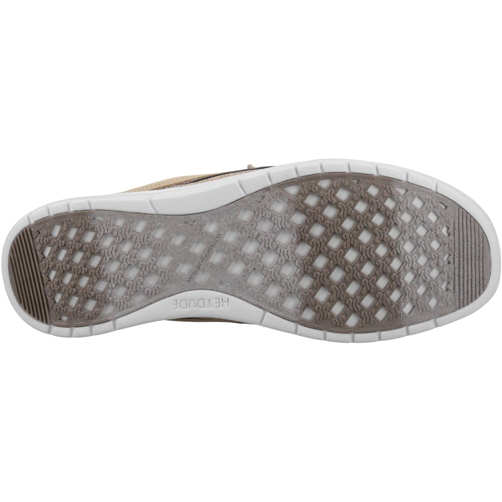 HEYDUDE Welsh Grip Classic Mesh Cotton Blend Men's Incense/Morel Brown Boat Shoes