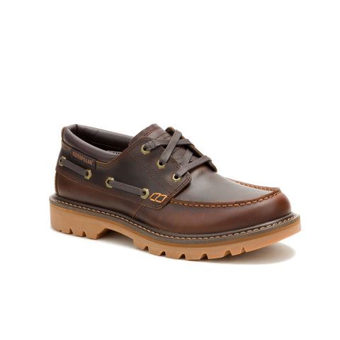 Caterpillar Colorado Boat Lo Leather Men's British Tan Lace-Up Shoes