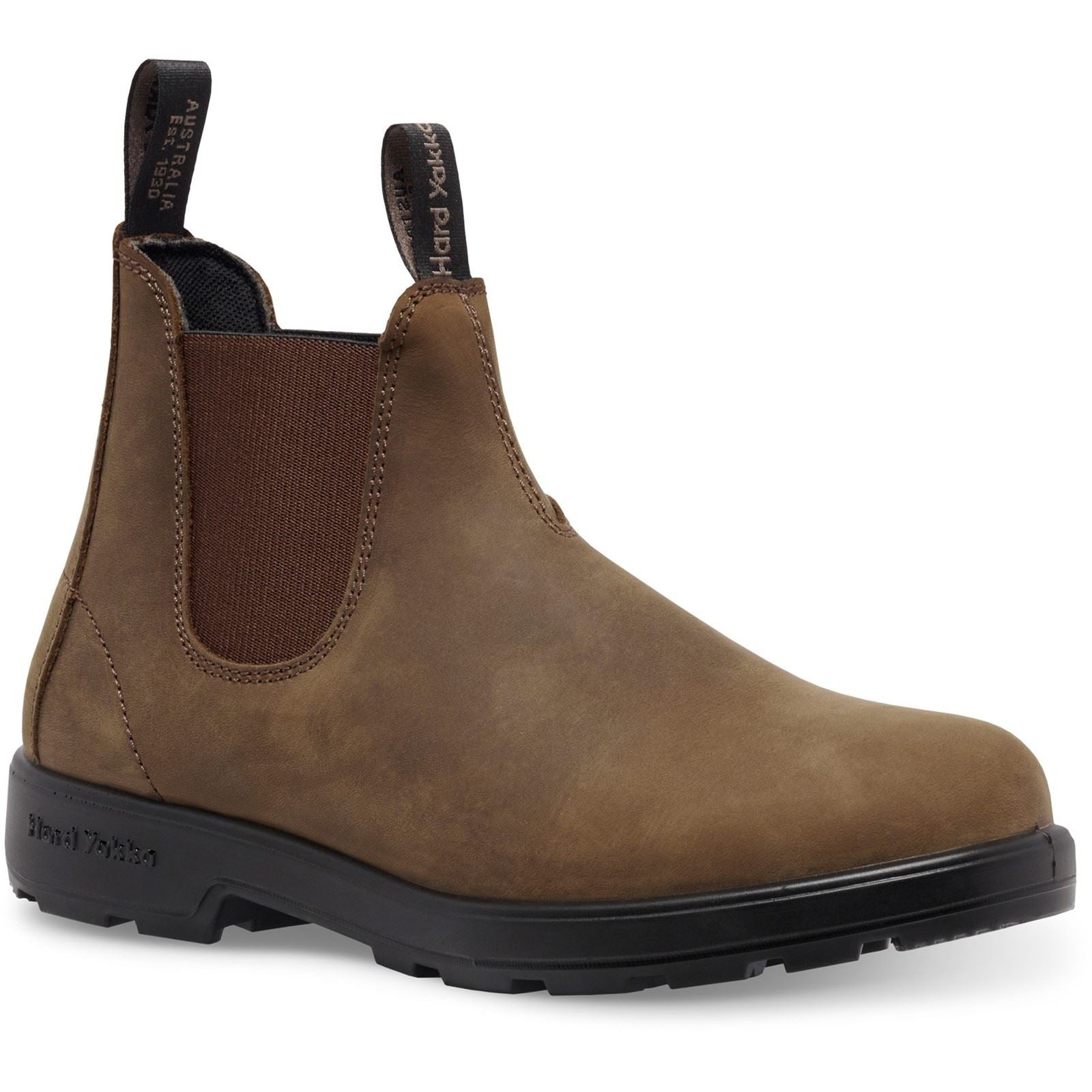 Hard Yakka Brunswick Leather Men's Saddle Brown Nubuck Boots