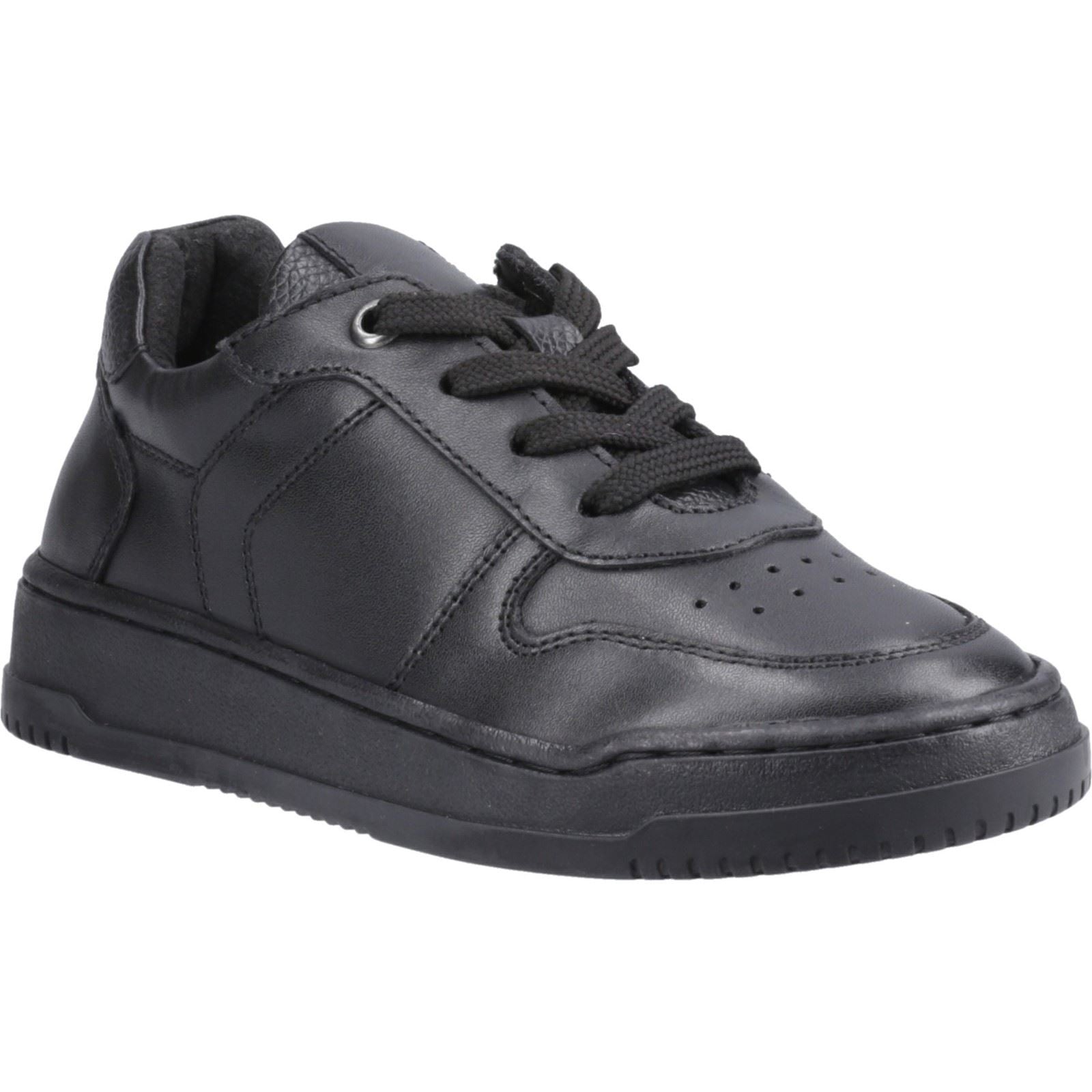 Hush Puppies Dougie Leather Boys's Black Trainers