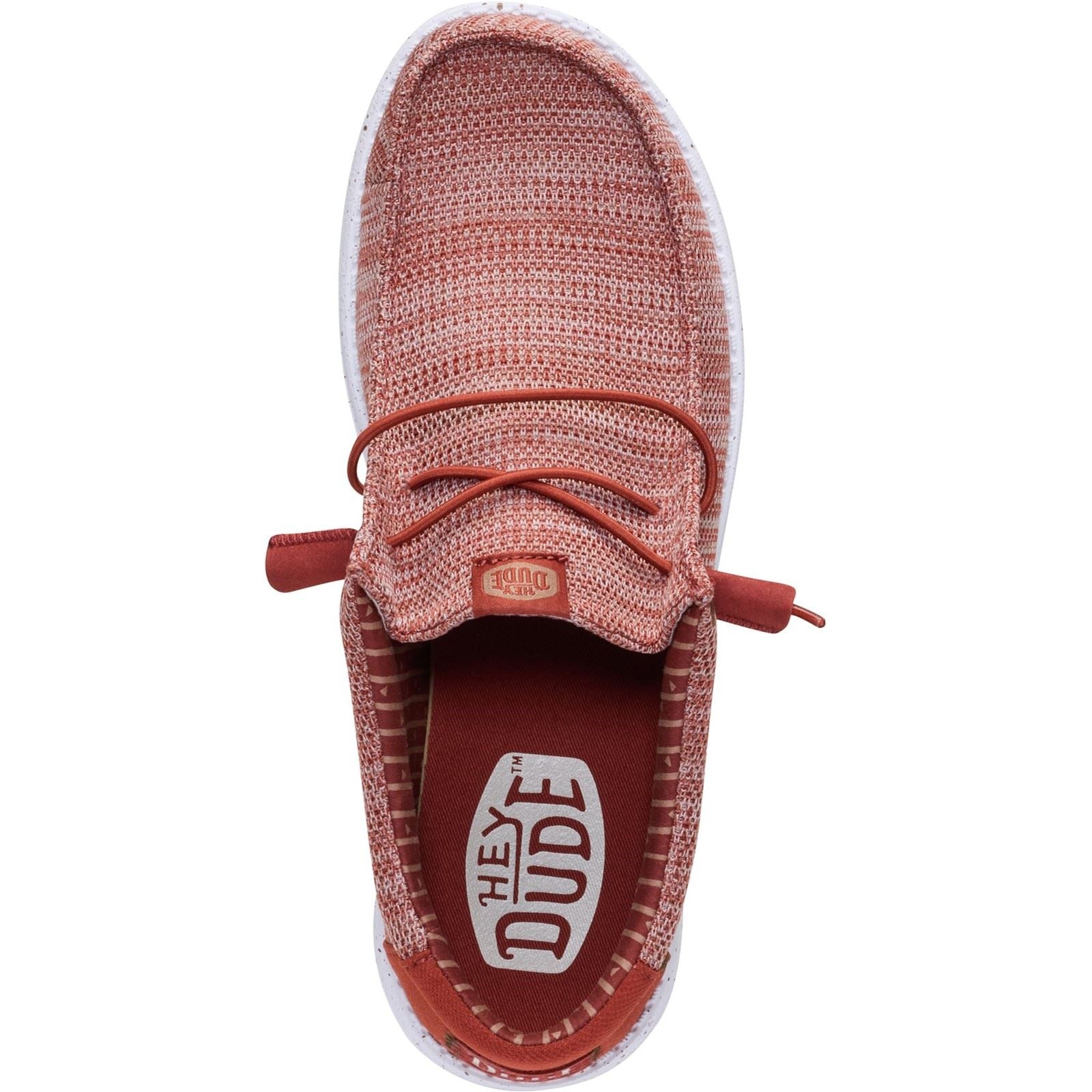 HEYDUDE Wally Stretch Sox Polyester Men's Burnt Red/Multi Loafers