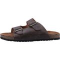 Hush Puppies Nash Slider Leather Men's Brown Sandals