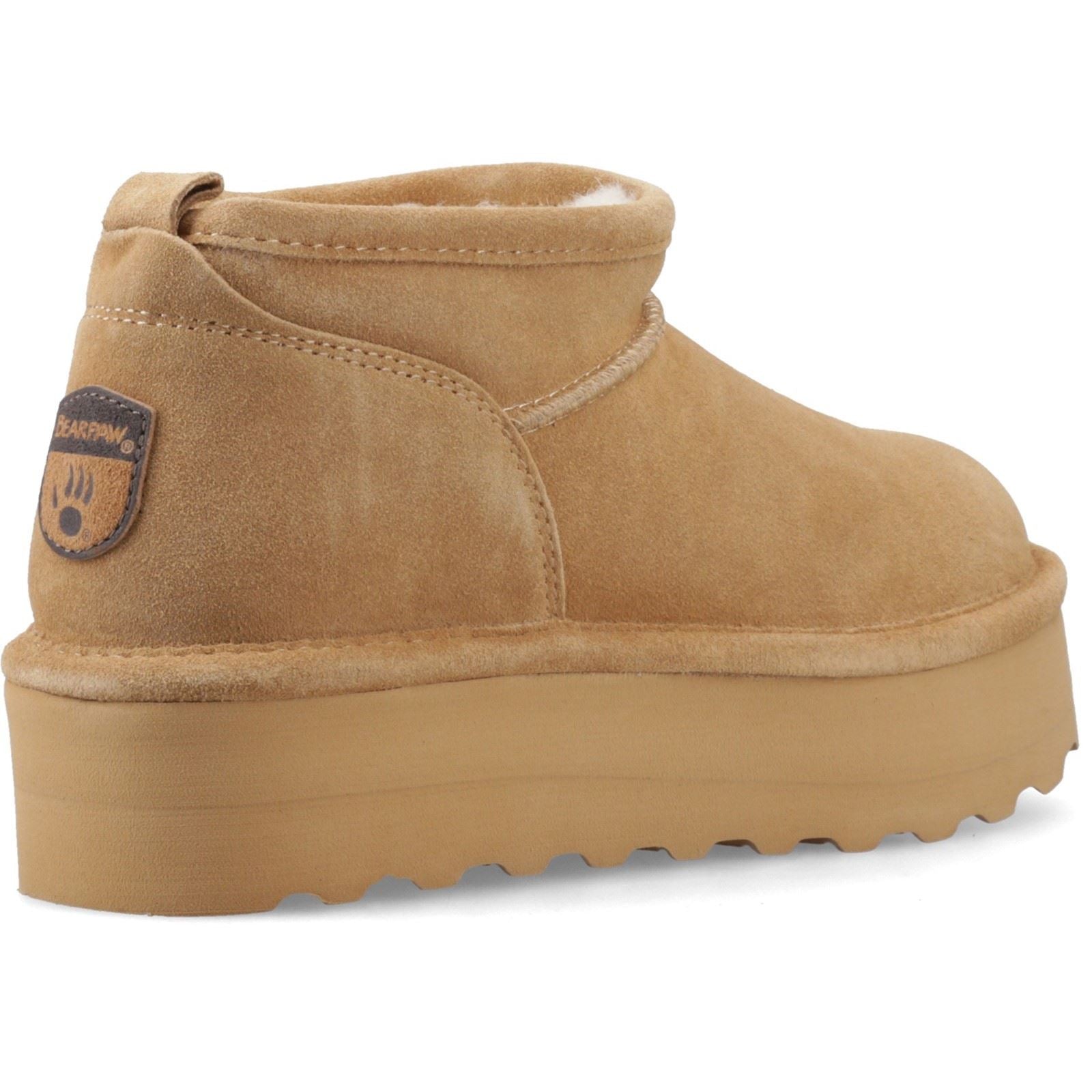 Bearpaw Retro Super Shorty Suede Women's Coffee Winter Ankle Boots