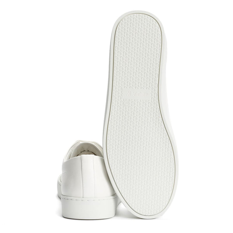 JAK Royal Leather Men's White Trainers