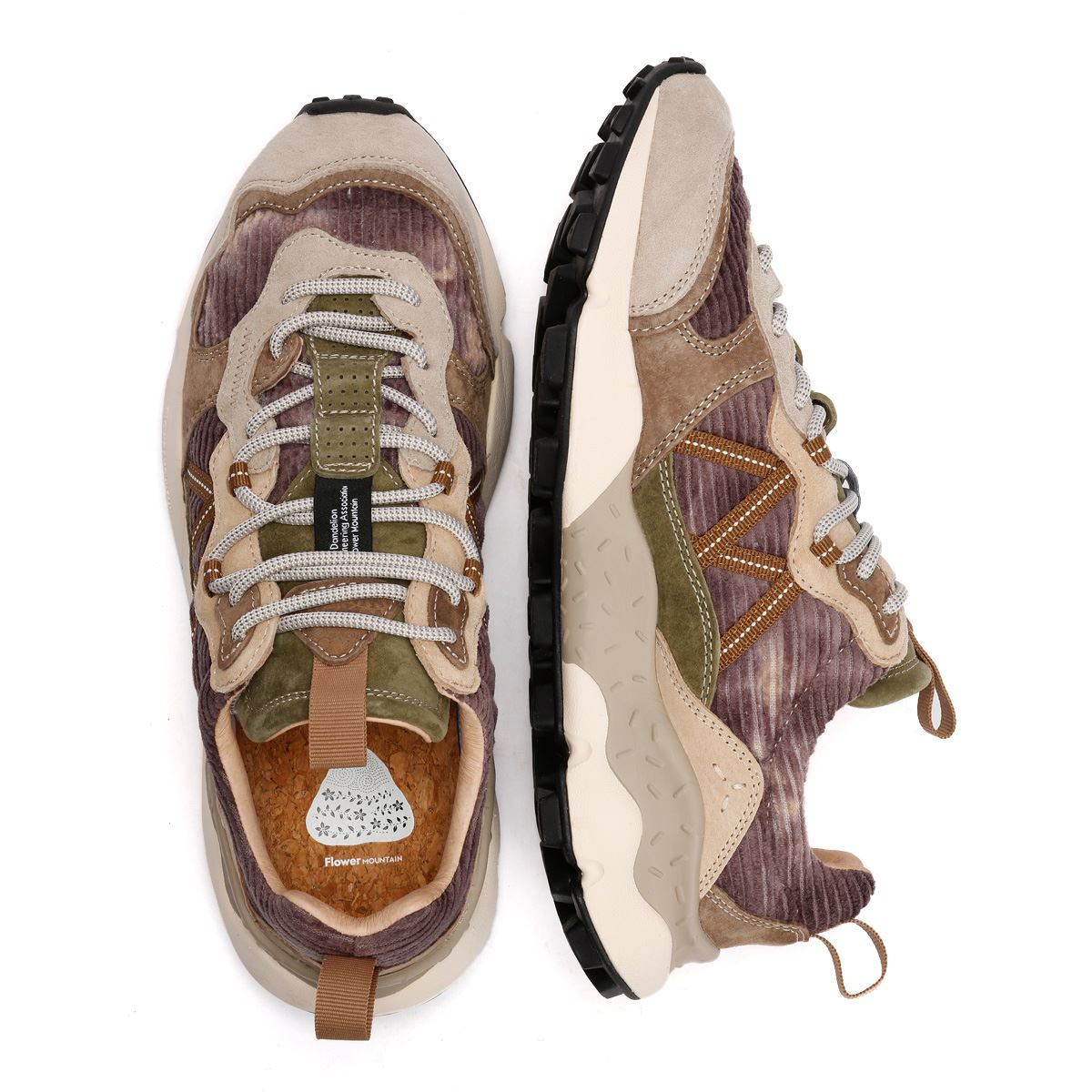 Flower Mountain Lenzan Lilac/Brown Trainers