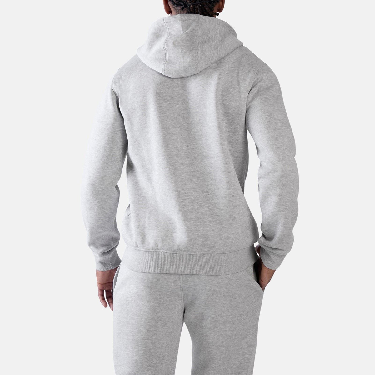 Reebok ID 2-Col Logo Hoodie Cotton Men's Grey Hooded Sweatshirt
