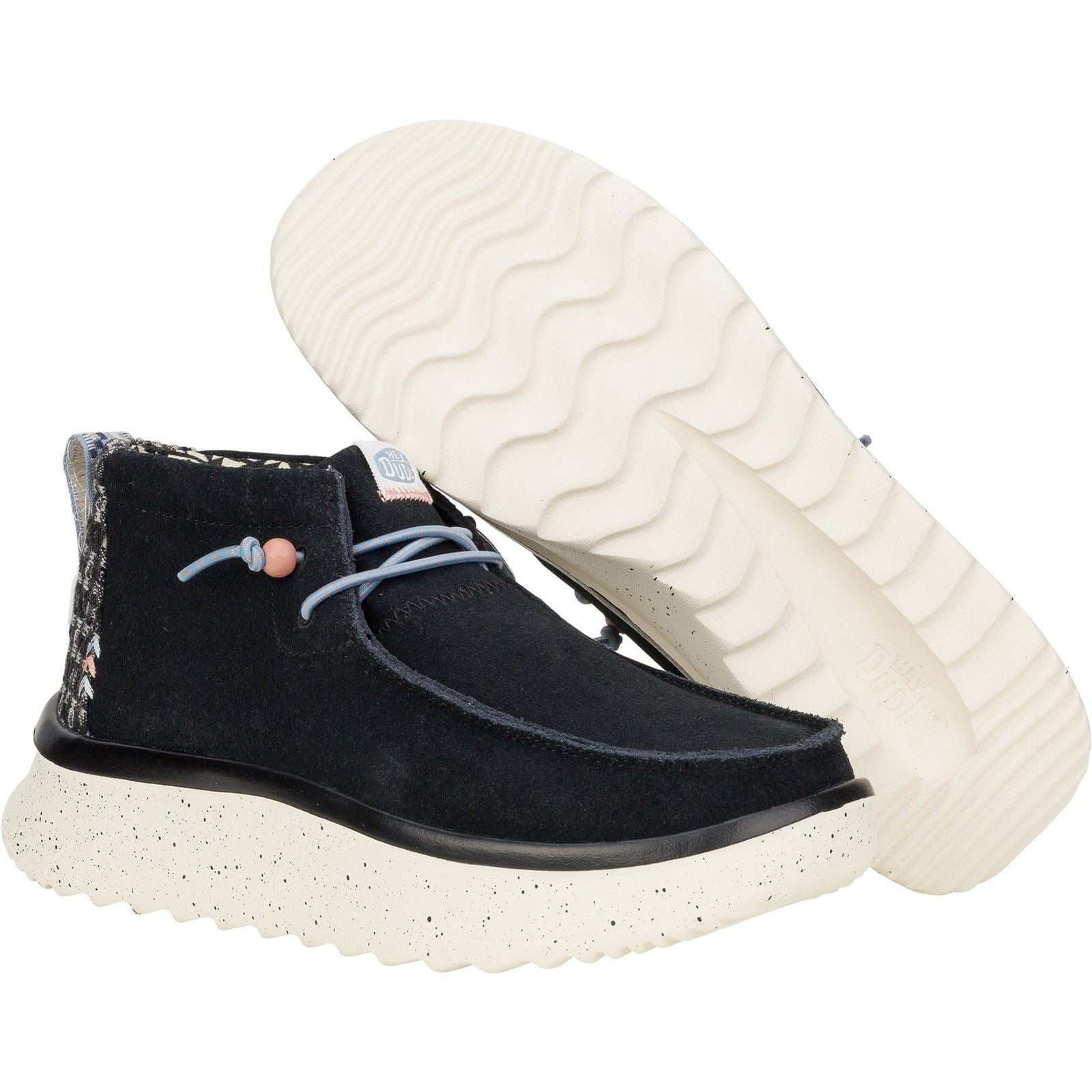 HEYDUDE Wendy Peak Hi Suede Women's Black Boots