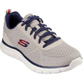 Skechers Track Leshur Synthetic Men's Taupe/Navy Trainers