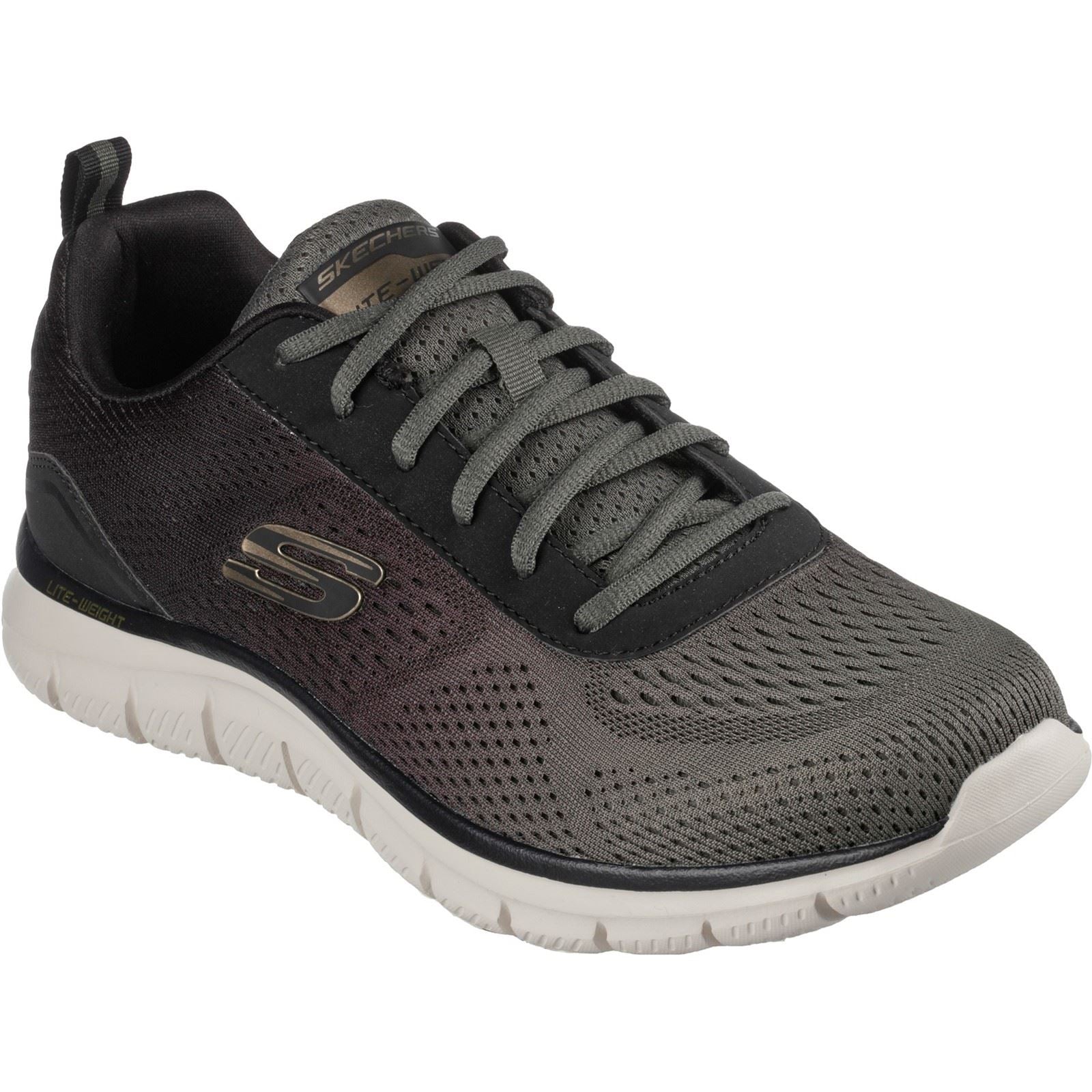 Skechers Track - Ripkent Textile Men's Olive/Black Trainers