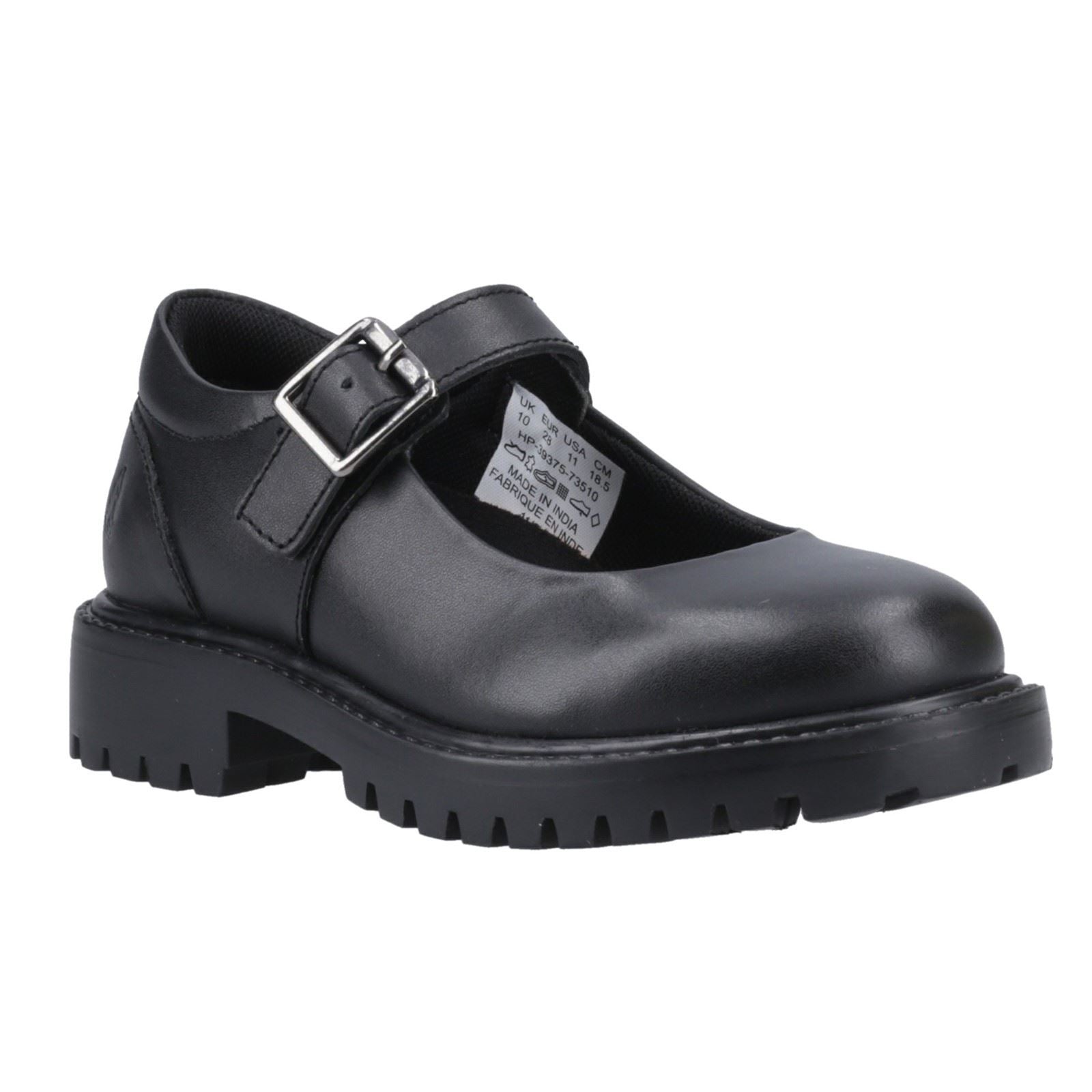 Hush Puppies Aurora Junior Leather Girl's Black Shoes