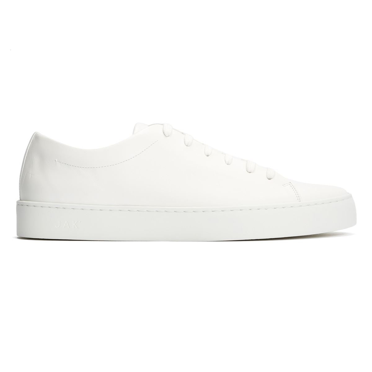 JAK Royal Leather Men's White Trainers