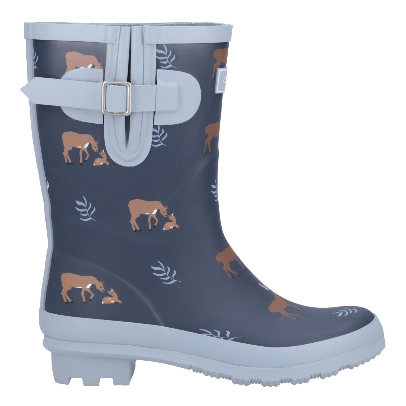 Cotswold Woodland Mid Rubber Women's Deers Wellington Boots