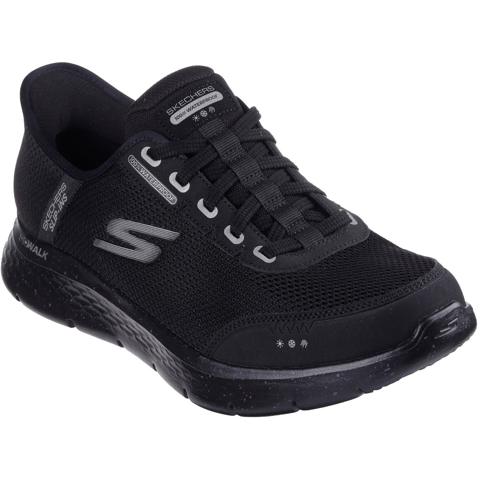 Skechers GO WALK Flex Textile Men's Black Trainers