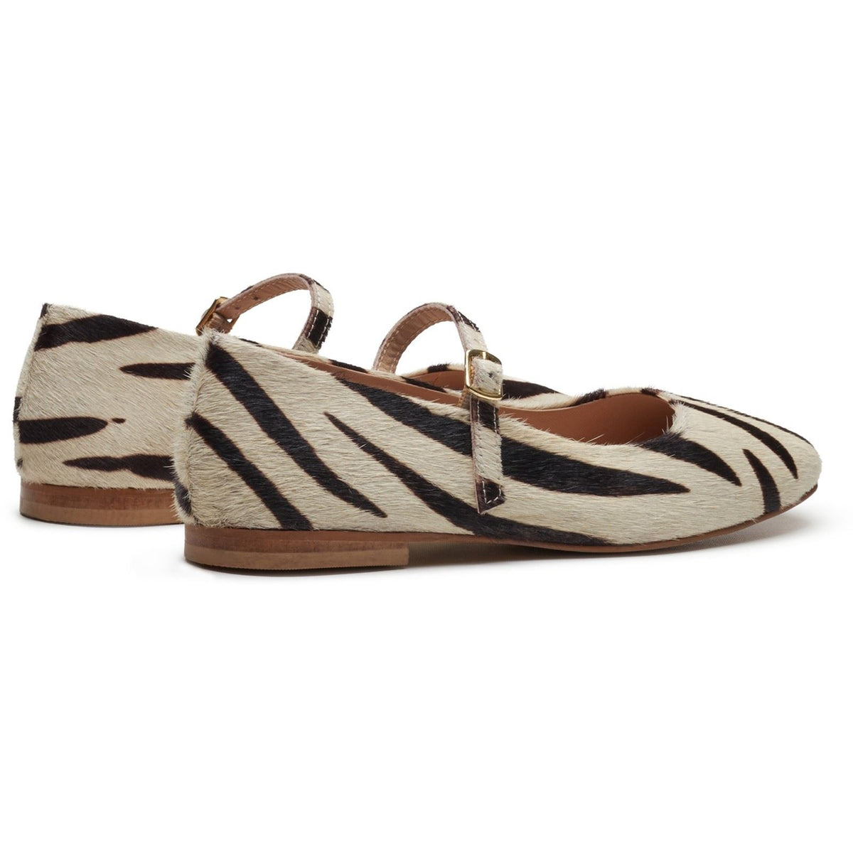 Hush Puppies Pasha Leather Women's Zebra Flats