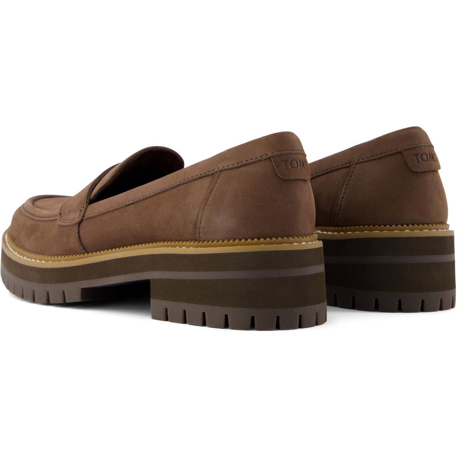 TOMS Cara Leather Women's Oak Brown Loafers