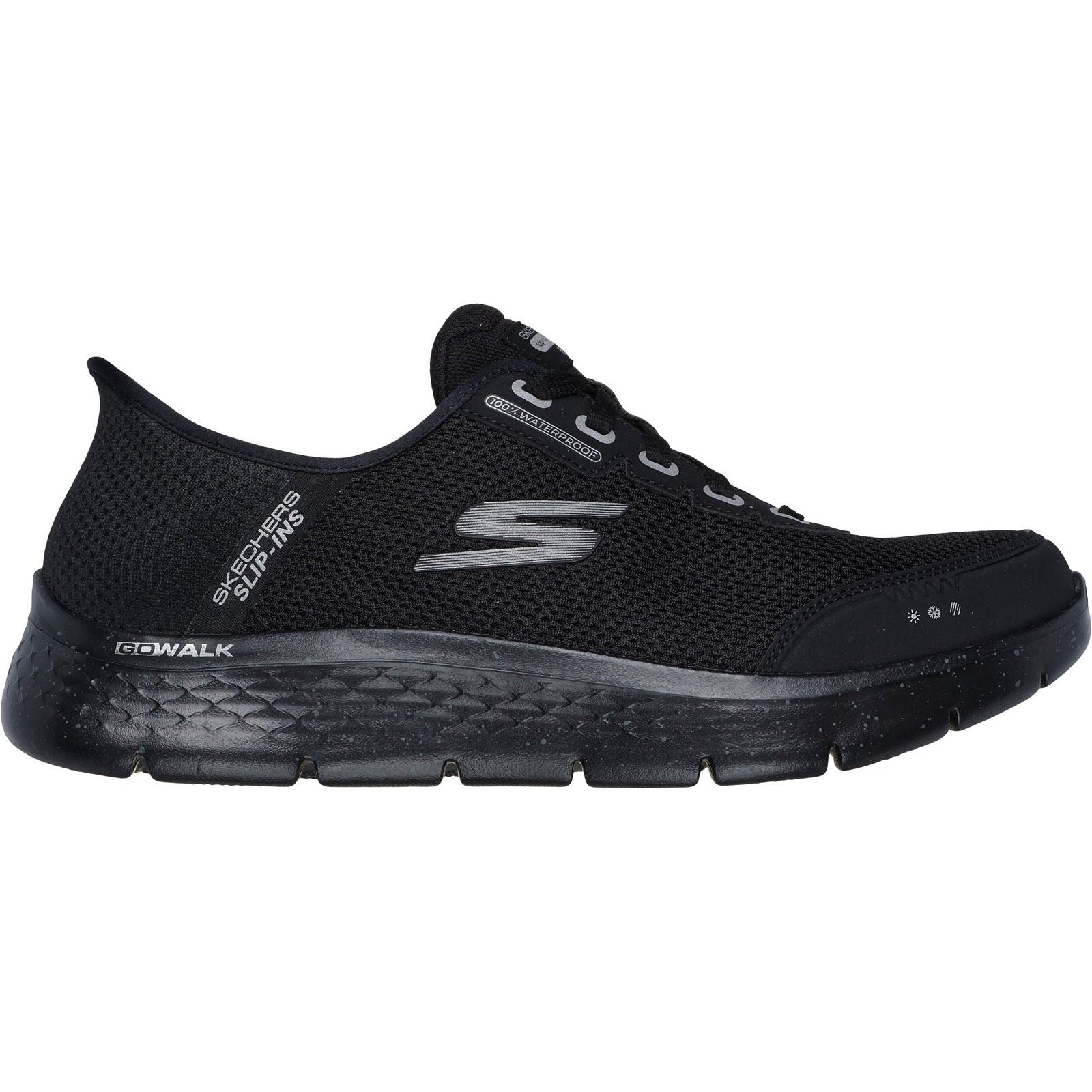 Skechers GO WALK Flex Textile Men's Black Trainers
