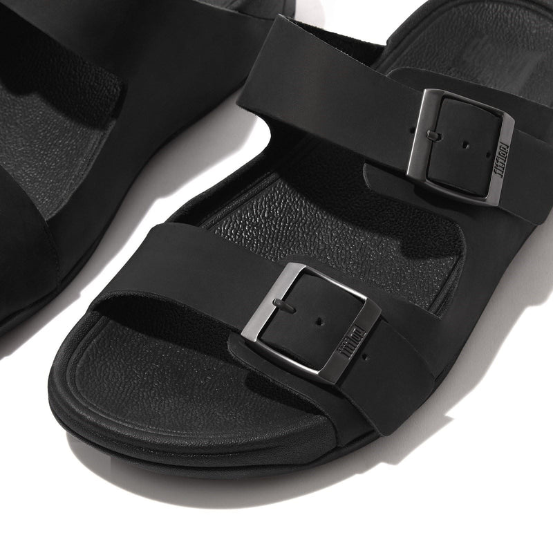 Fitflop Gogh Moc Leather Men's Black Sandals