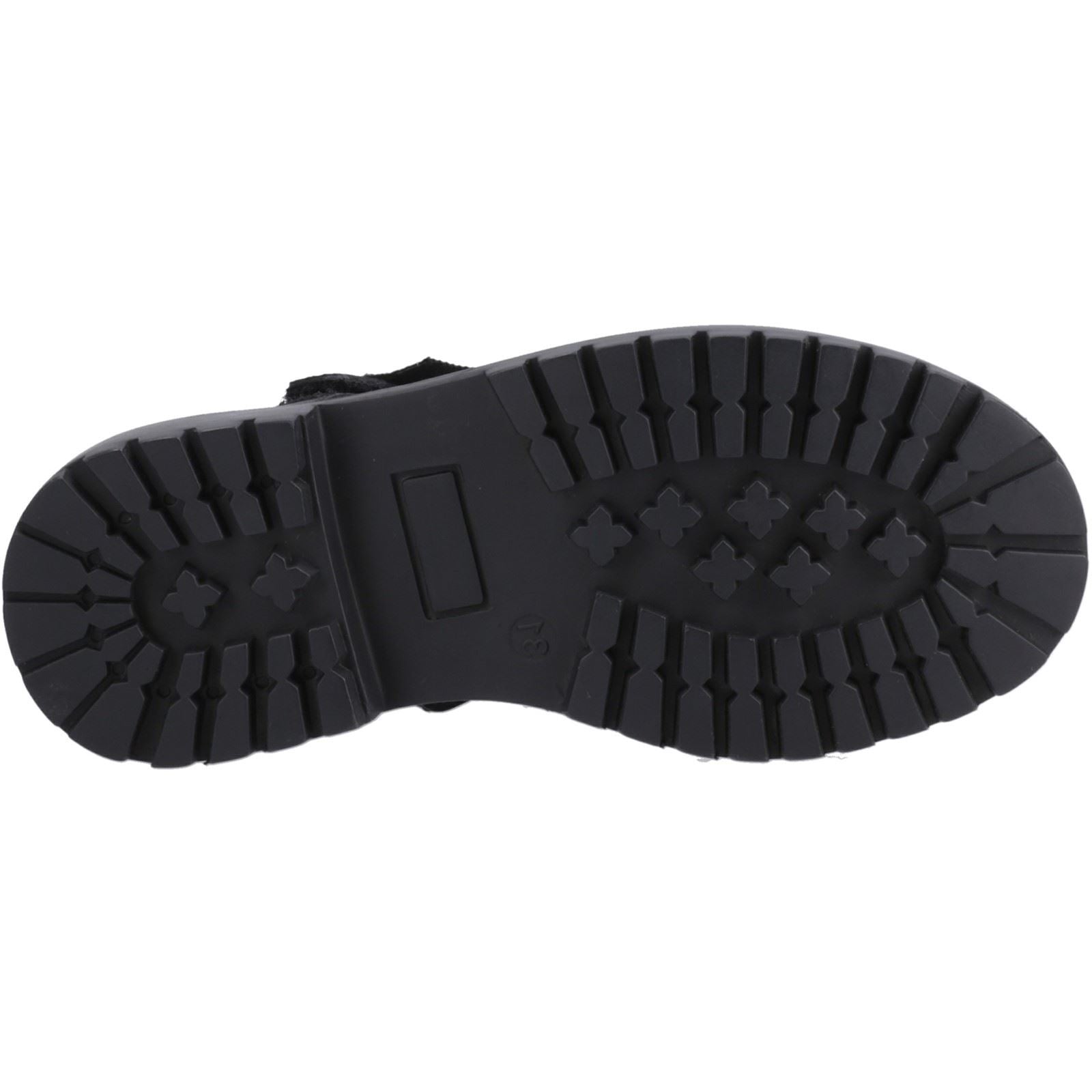 Hush Puppies Astrid Bow Leather Girls's Black Shoes