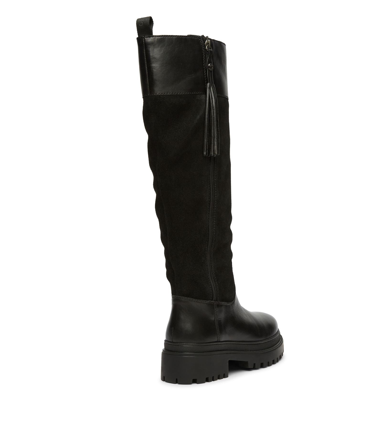 Osprey London The Bramble Tall Leather Women's Black Boots