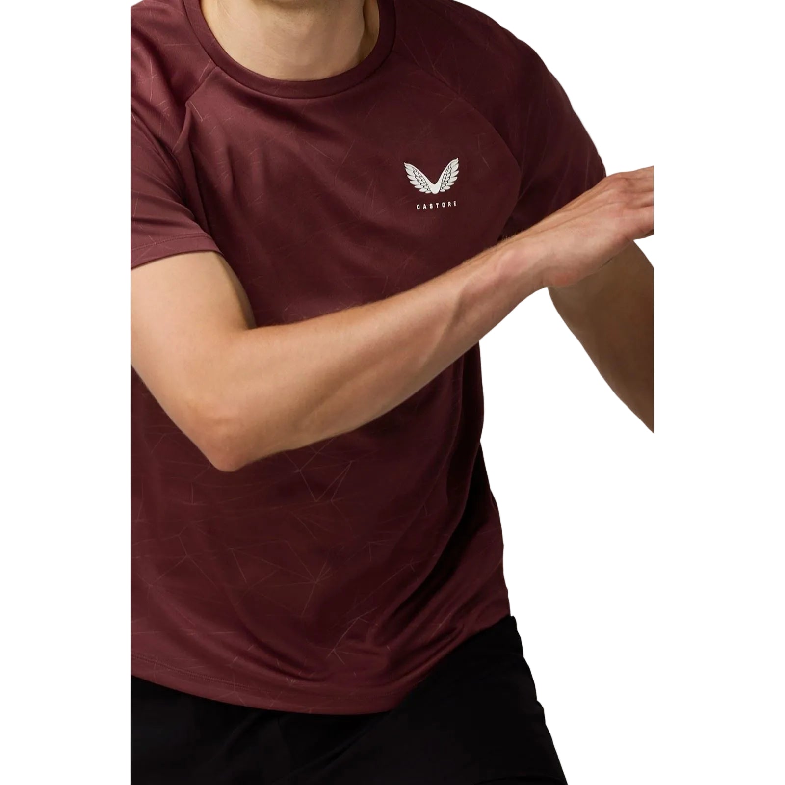 Castore Adapt Training T-Shirt Polyester Men's Purple Activewear T-Shirts