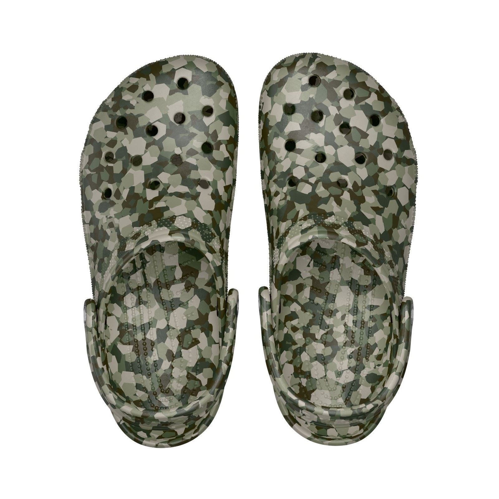 Crocs Classic Confetti EVA Men's Army Green Clogs