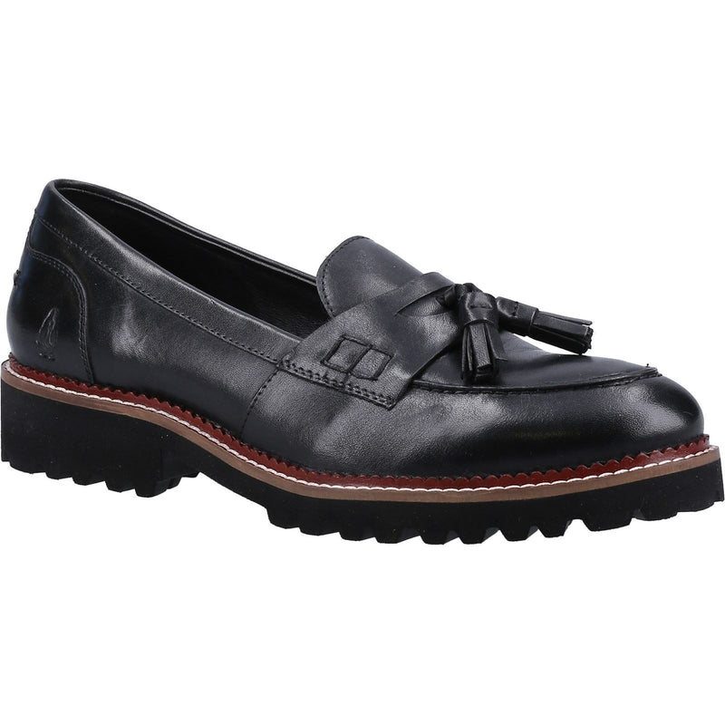 Hush Puppies Ginny Leather Women's Black Loafers