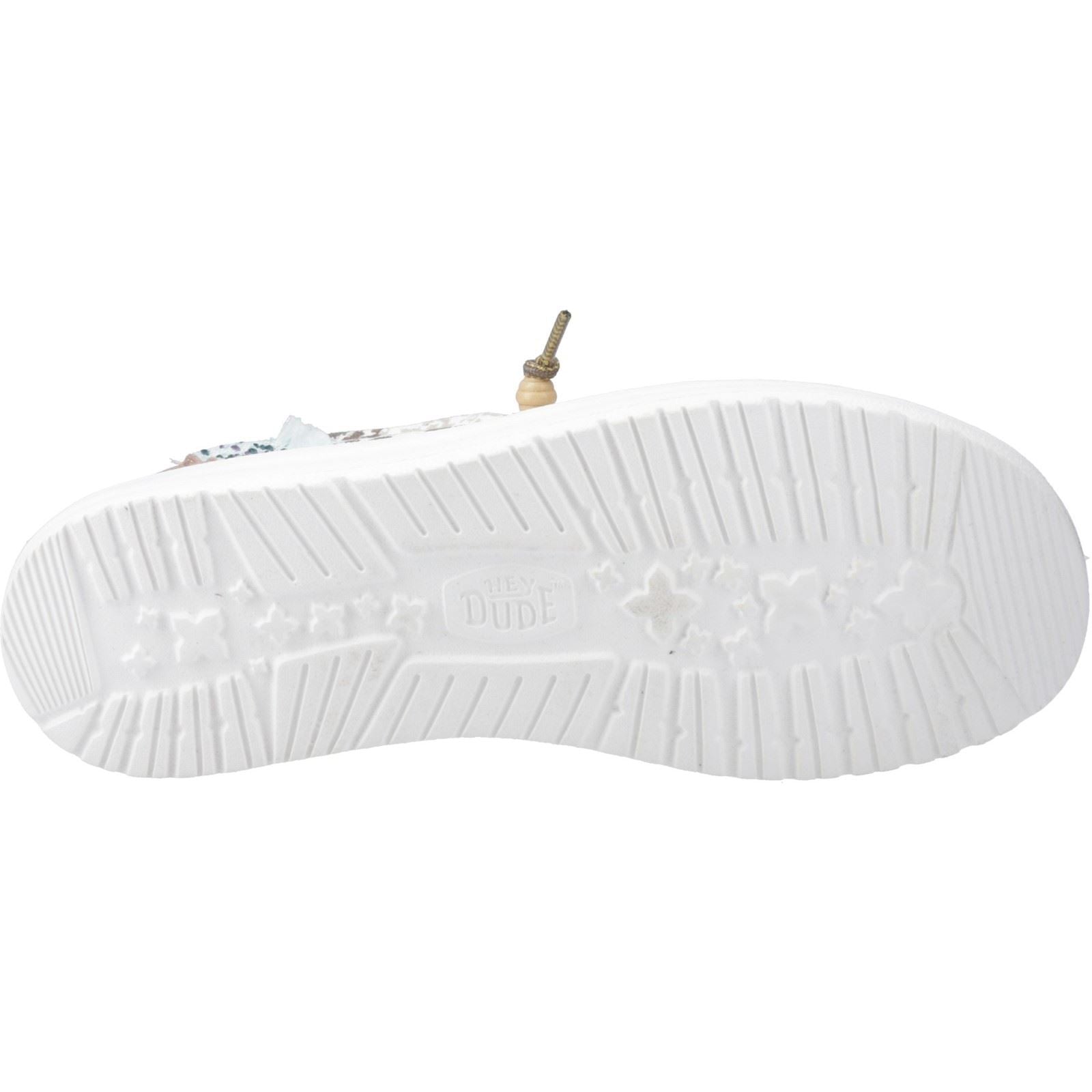 HEYDUDE Wendy Disco Cow Cotton Women's Tan Loafers