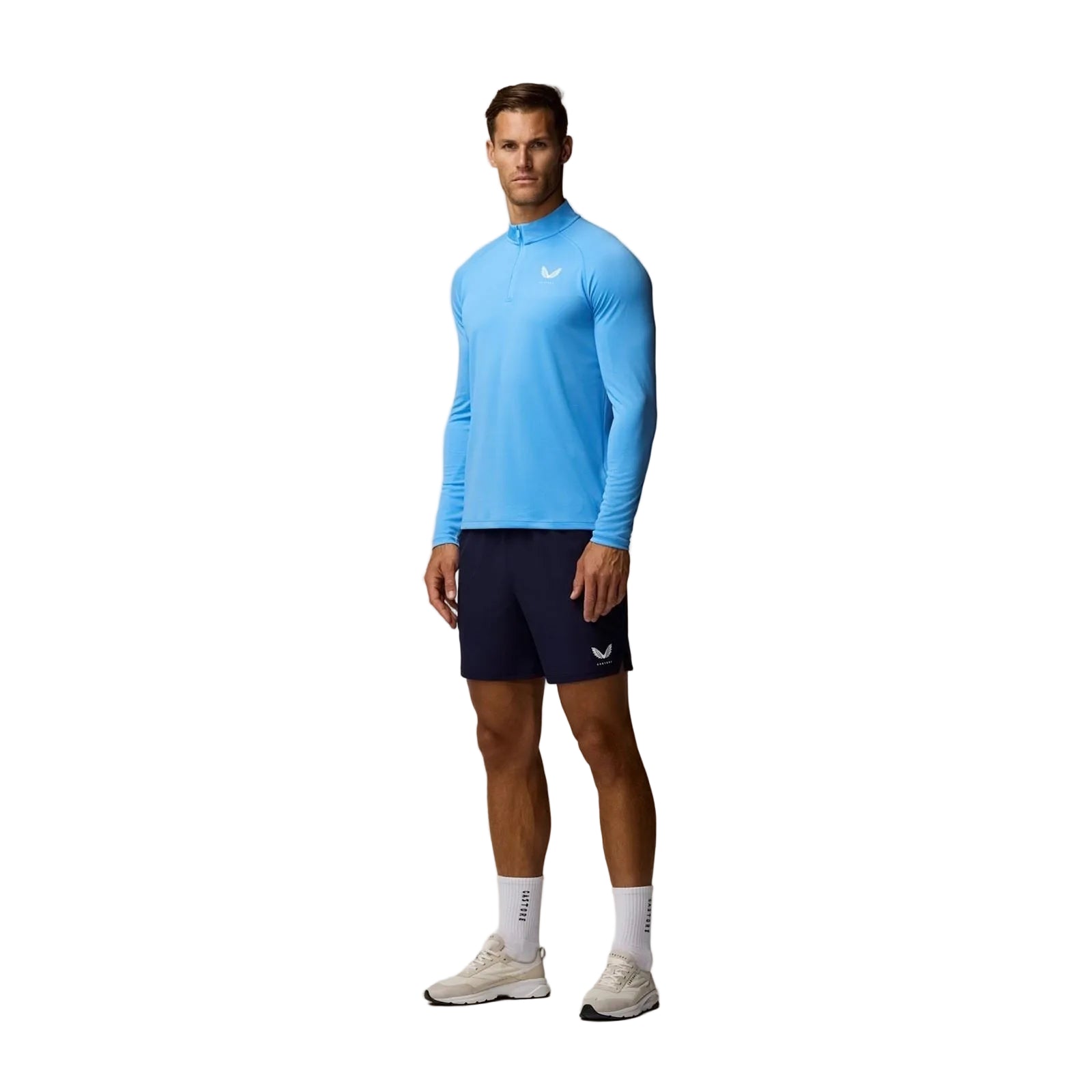 Castore Adapt Training 1/4 Zip Top Polyester Men's Green Activewear T-Shirts