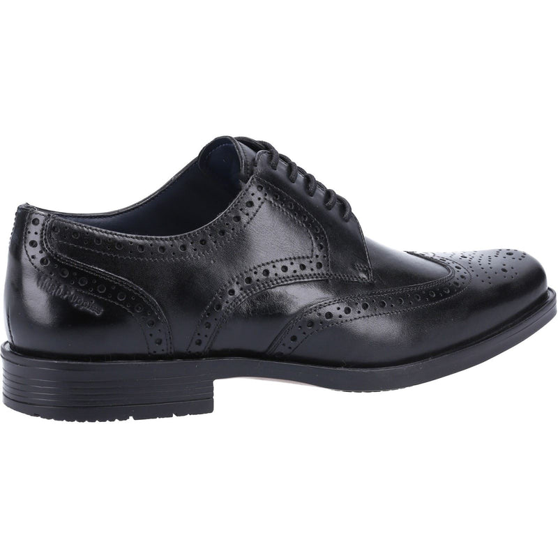 Hush Puppies Brace Brogue Leather Men's Black Brogues Shoes
