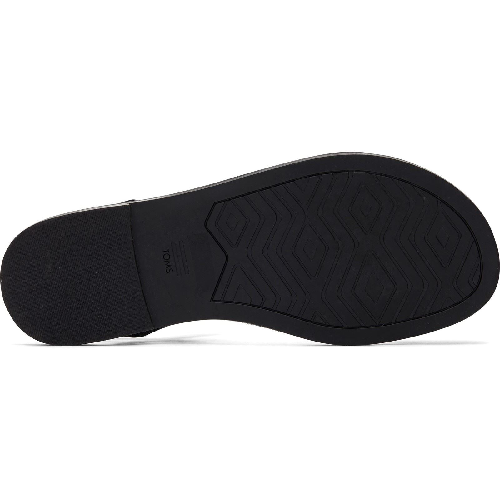 TOMS Kira Leather Women's Black Sandals