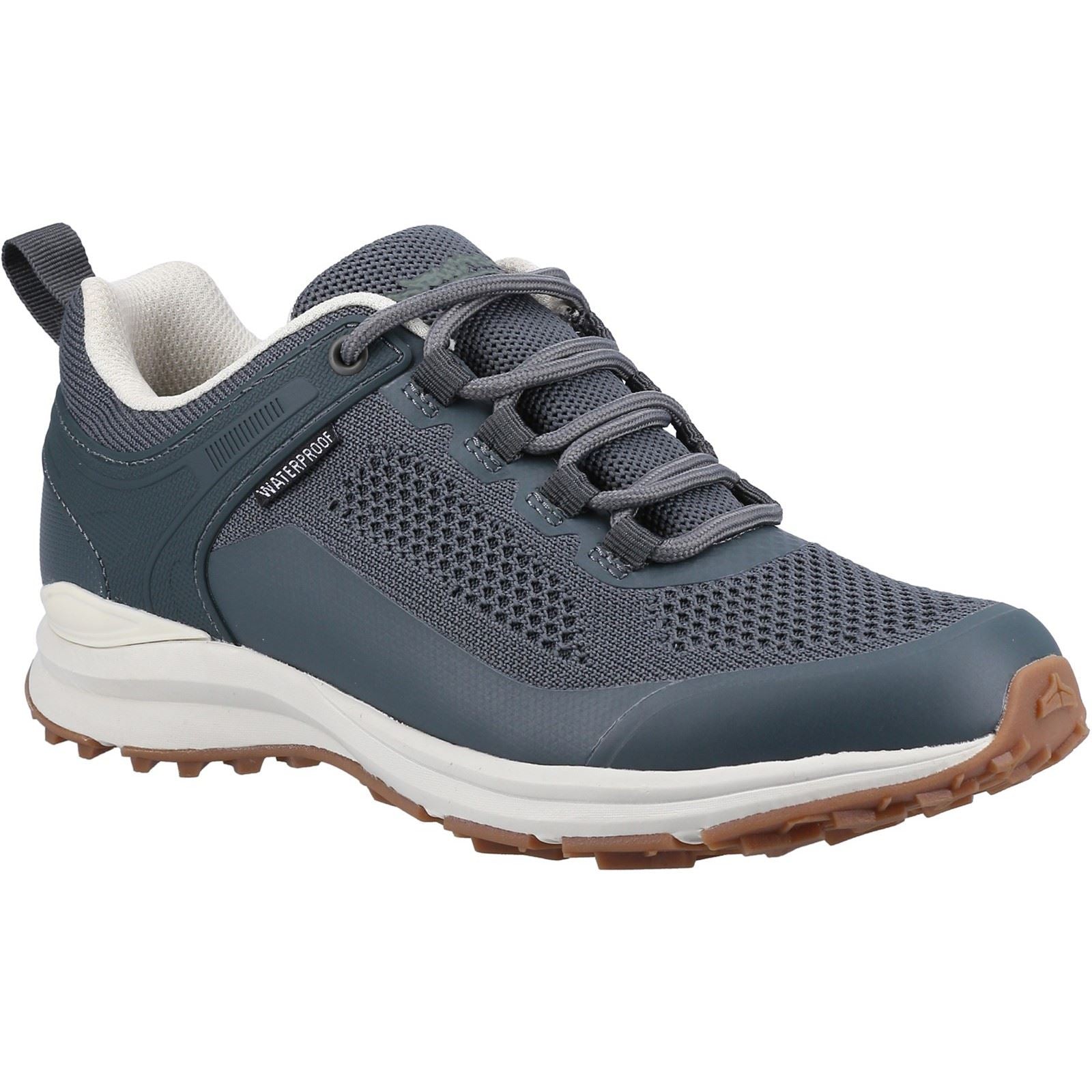 Cotswold Compton Recycled Plastic+Synthetic Pu Women's Grey Trainers