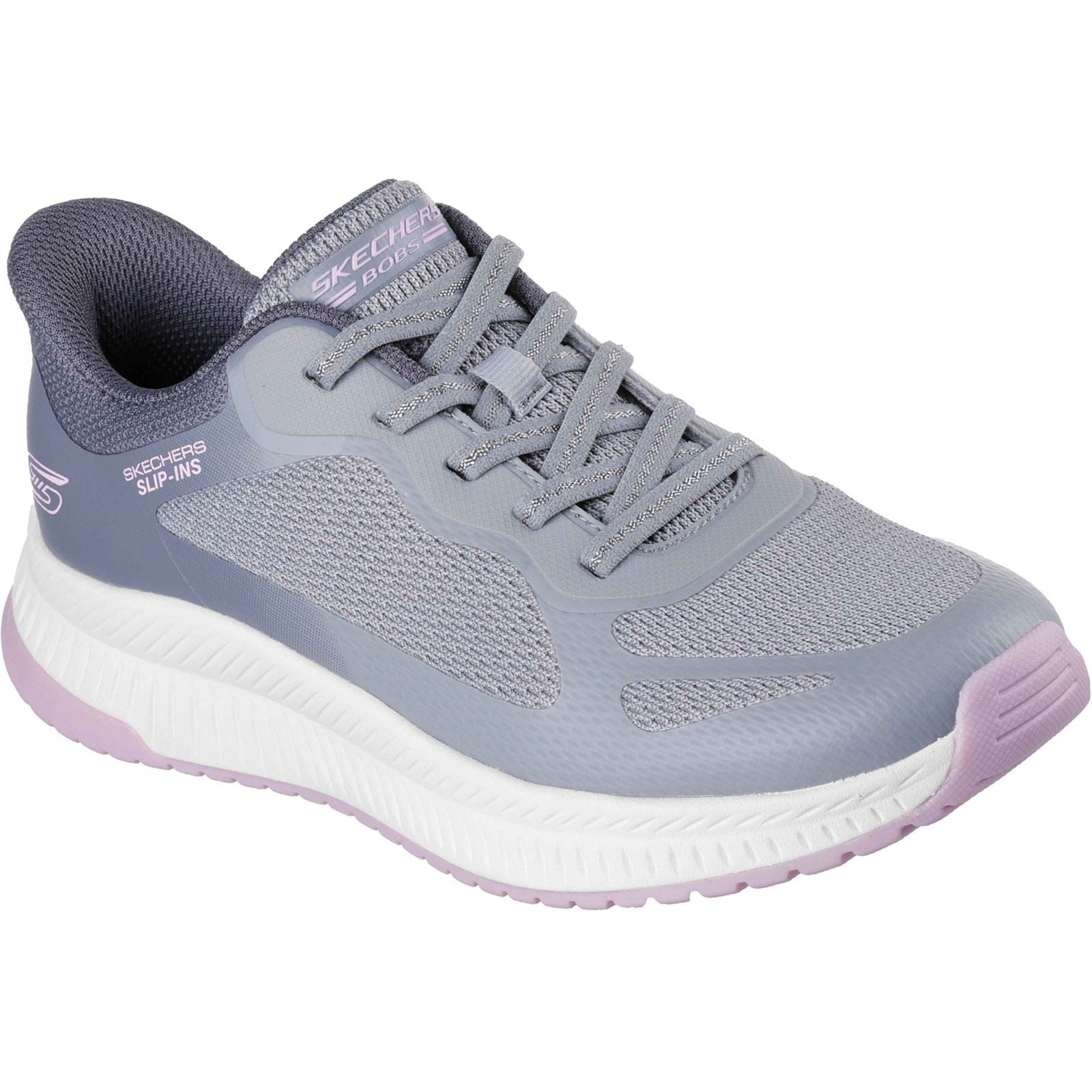 Skechers BOBS Squad 4 Staple Look Women's Grey/Multi Trainers