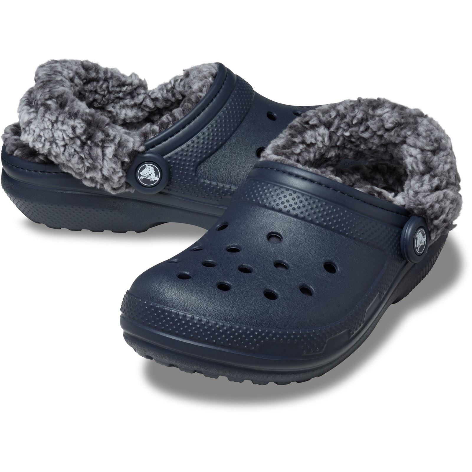 Crocs Classic Fleece Lined Thermoplastic Navy Clogs