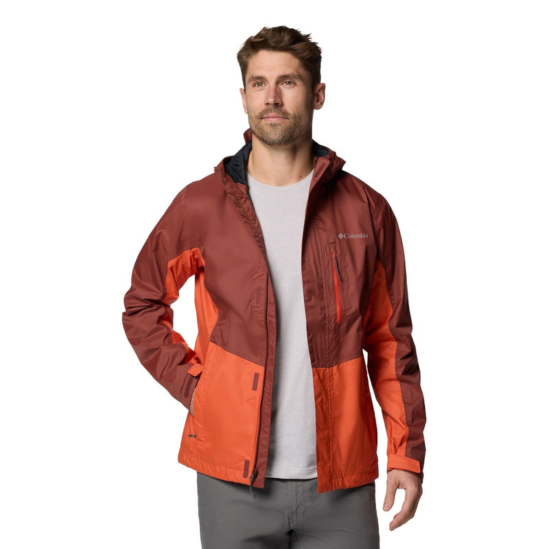 Columbia Pouring Adventure III Jacket Men's Red Rain Jacket