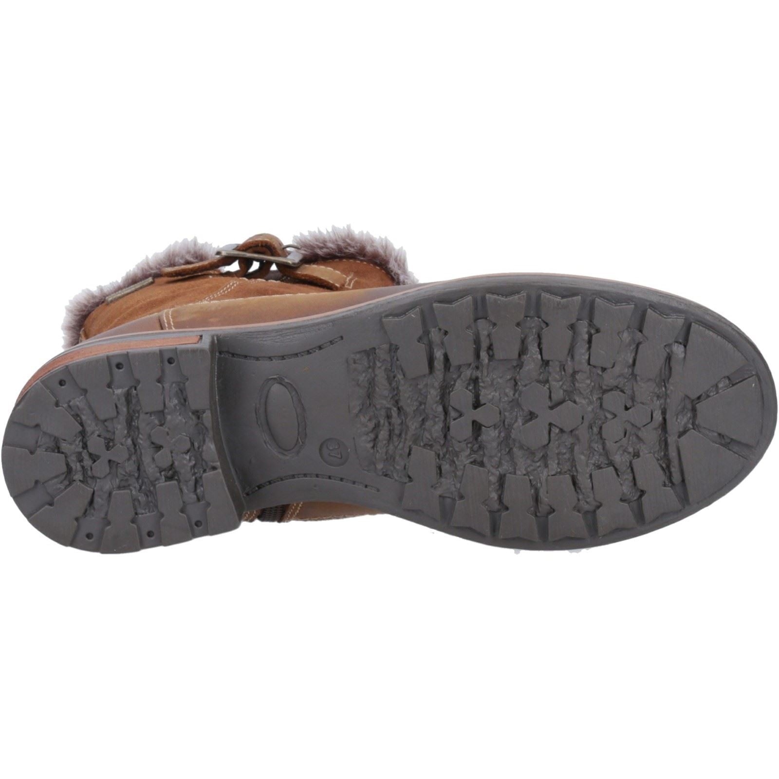 Cotswold Kemerton Leather Women's Tan Winter Mid Calf Boots
