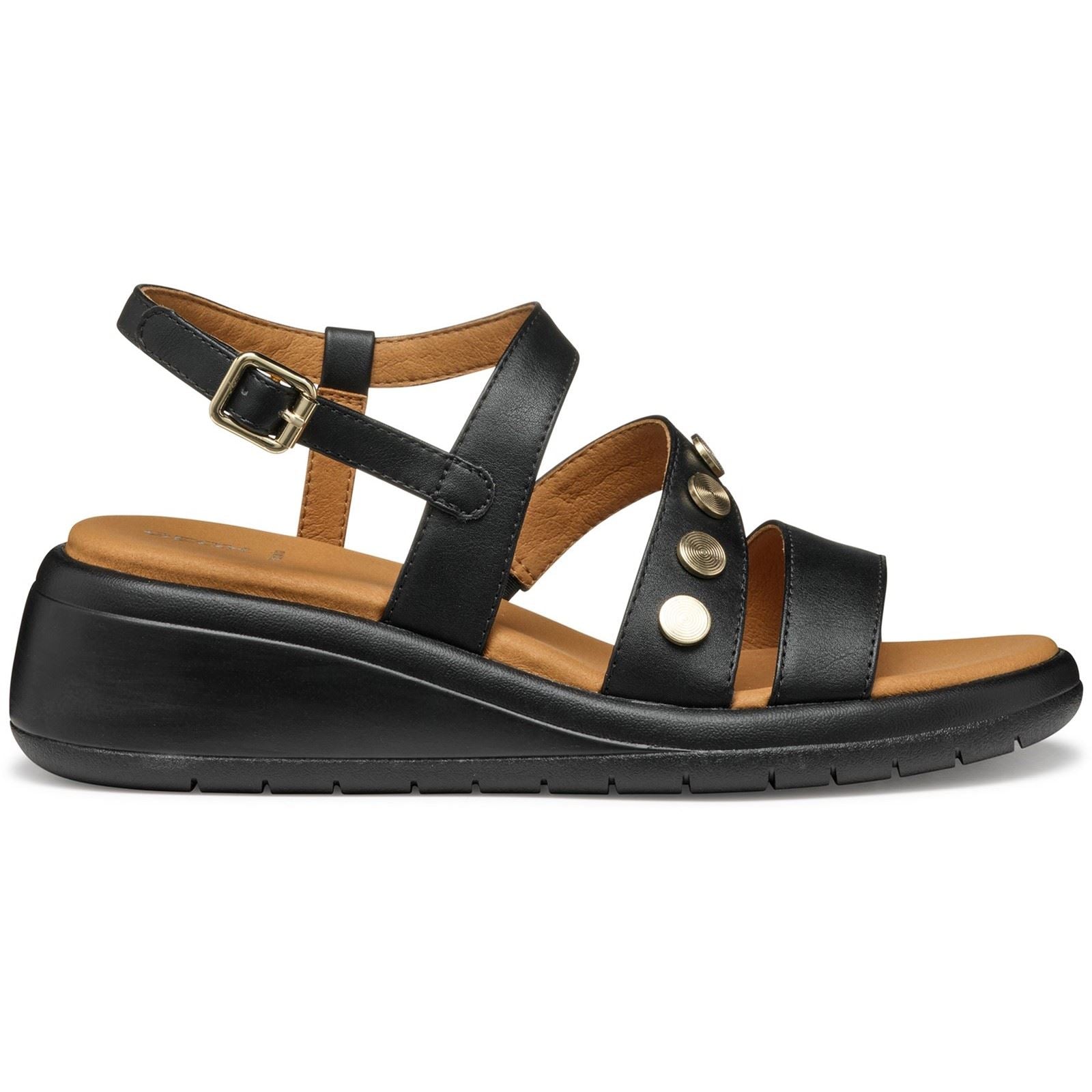 Geox D MELICONIA Synthetic Synthetic Women's Black Wedges