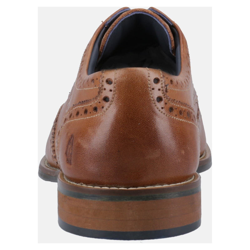 Hush Puppies Dustin Brogue Leather Men's Tan Brogues Shoes