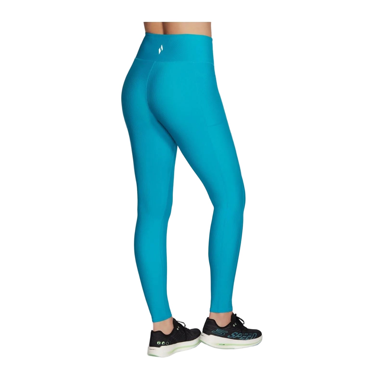 Skechers Performance GOFLEX Rib Nylon Women's Blue Sports Leggings